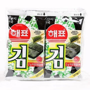 韩国进口零食品海牌海苔海飘烤海苔紫菜片海苔卷包饭2g*8