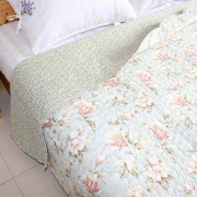 淡花香梦绗缝被床单床盖夹棉空调被夏凉被能铺能盖炕垫可配枕套