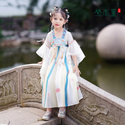 2023年汉服女款儿童连衣裙，秋季中国古风唐装，襦裙汉服女童国潮
