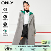 only奥莱夏季含68%绵羊毛，西装毛呢大衣女