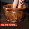 木制洗脚盆泡脚木桶双人用大号高水桶洗脚桶家用带盖木头足26