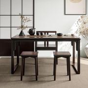 新中式实木茶桌椅家用客厅禅意，茶室桌泡茶桌，办公室功夫茶几小茶台