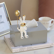 米子家居轻奢太空兔子纸巾盒高级感客厅抽纸盒餐桌高级感家用摆件