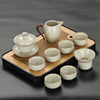 尚言坊汝窑茶具整套带茶盘功夫，茶具套装中式家用陶瓷泡茶壶盖碗茶
