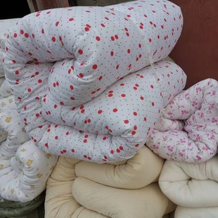 新疆哈密新棉花长绒棉纯棉花加厚保暖手工棉被棉絮床垫