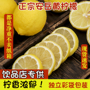 四川安岳黄柠檬(黄柠檬)5斤新鲜水果皮薄一级香水，鲜甜柠檬青特产6