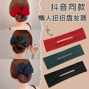 韩国田园碎花交叉发带，韩版手工布艺民族风，铁丝发带头带