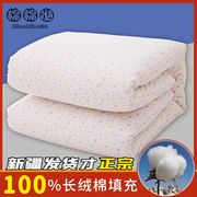 新疆一级长绒棉花被纯棉被子，包布棉被芯，棉絮床垫褥子加厚保暖棉胎