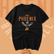 篮球运动短袖T恤太阳队杜兰特35号球衣青少年学生宽松休闲训练服