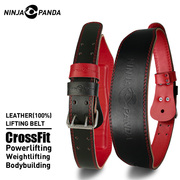 ninjapanda牛皮健身护腰带crossfit训练力量举重运动硬拉深蹲男女