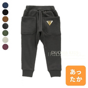 99 现 日本 儿童冬季保暖加绒收口运动裤舒适长裤多色(bi入)