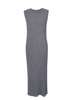 MM麦檬商场同款24春经典灰色无袖针织连衣长裙女5F2190991