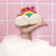牛奶泡泡浴球彩虹云朵浴缸，儿童沐浴球，泡澡精油沐浴皂