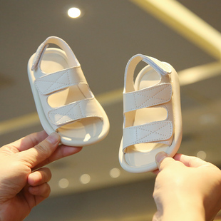 夏季宝宝鞋男女童真皮凉鞋婴幼儿软底防滑学步鞋2024小童鞋子