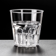 一次性杯子航空杯水杯，太空杯透明茶杯商家用加厚硬质塑料饮杯定制