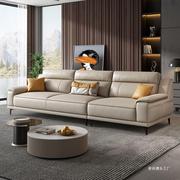 意式真皮沙发头层牛皮现代简约大小户型客厅皮艺沙发整装组合家具