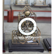仿古钟表古典座钟机械，钟欧式钟铜骨架钟