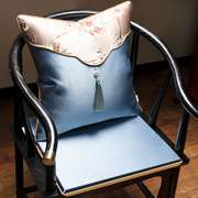 中式官帽椅坐垫圈椅座垫套装，可含芯仿真丝垫子套罩海绵垫尺寸定制