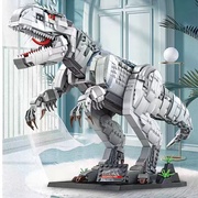 积木男孩子恐龙机甲拼装玩具高难度巨大型霸王龙儿童益智坦克