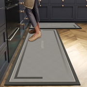 厨房地垫家用吸水吸油防滑防水防油垫子地毯可擦免洗耐脏长条脚垫