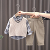 童装男童长袖套装宝宝婴儿童衣服两三件套1-2-3岁春秋洋气潮
