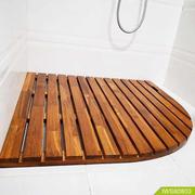 浴室隔水垫淋浴房洗澡防滑地板卫生间柚木防滑垫防水实木踏板