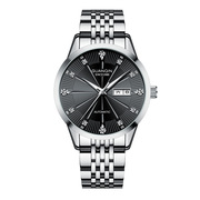 表瑞士钢带夜光机械手表，全自动高档品牌士手表防水男