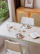 小清新皮革桌垫防水防油防烫皮桌布长方形免洗餐桌垫茶几桌垫定制