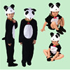 元旦儿大童熊猫动物演出服装熊猫幼儿园宝宝卡通造型舞台表演衣服