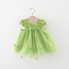 女宝宝裙子0-2-3岁4女童夏装，1婴儿蝴蝶衣服，洋气6个月女童公主裙