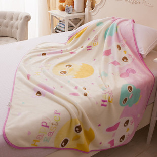 秋冬毯子珊瑚绒毯儿童午睡毯盖毯单人空调毯加厚婴儿小毛毯毛巾被