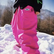 snowshark玫红滑雪裤防水防风，保暖男女户外单板，滑雪宽松小众裤子