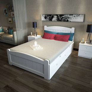 中式纯实木床单人床双人床抽拉床，拖床推拉床，子母床储物床