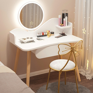 梳妆台卧室现代简约化妆台收纳柜一体网红ins风北欧小型化妆桌子