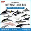仿真儿童海洋动物模型实心迷你海豚白鲸锯鳐锤头鲨鲨鱼座头鲸摆件