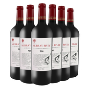 威龙红酒漠力河梅洛葡萄酒m6干型750ml*6澳洲进口干红酒整箱装