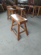 老榆木板凳实木换鞋凳小凳子矮凳客厅家用方凳茶几凳木头中式结实