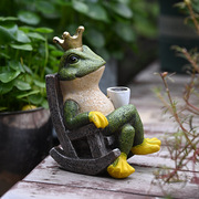 青蛙摆件创意微景观庭院花园可爱仿真动物办公桌装饰送男女生礼物