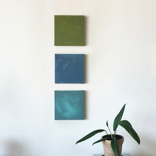 极简抽象纯色色块侘寂风沙发背景墙电箱装饰画，设计师餐厅卧室挂画