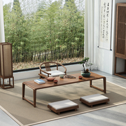 禅意榻榻米茶桌日式茶几实木，小桌子飘窗书桌，阳台中式小矮桌椅炕桌