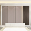 新中式木板栅格板墙纸轻奢大气，电视背景墙装饰壁纸，客厅酒店壁布