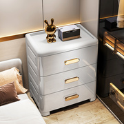 床头柜简约现代抽屉式小户型收纳小柜子塑料储物柜卧室家用床边柜