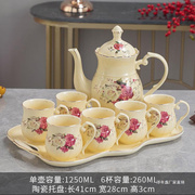 现代轻奢陶瓷水杯茶杯，茶具套装家用客厅待客喝水杯子结婚陪嫁水具