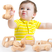 婴幼儿原木宝宝小车实木儿童益智玩具积木手推车环保安全