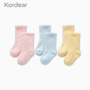 初生婴儿袜子冬季加厚保暖0-3个月新生儿宝宝棉袜春秋纯棉婴幼儿