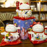 储蓄罐陶瓷招财猫存钱罐，祈福平安装饰品，新年新春礼物