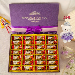 德芙巧克力礼盒装年货糖果零食送女生孩子新年会生日礼物员工福利