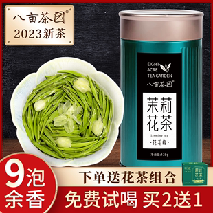 茉莉花茶2023新茶浓香型绿茶高山茶叶花草茶散装罐装