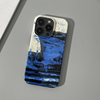 风暴~蓝色油画小众菲林手机壳适用苹果15promax全包iphone13/12艺术华为mate60硬小米13光面11vivox100不撞壳