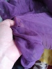 紫罗兰色宽幅真丝雪纺布料连衣裙纱裙桑蚕丝面料140门幅38元每米